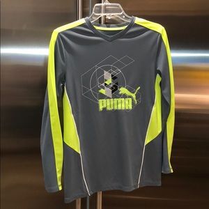 NWOT BOYS PUMA LONG SLEEVE SPORT SHIRT